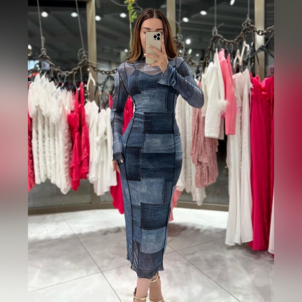 Trendy Turkish Design: Women's Denim Dress
